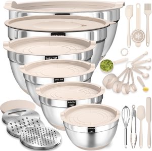 Mixing Bowls with Airtight Lids Set